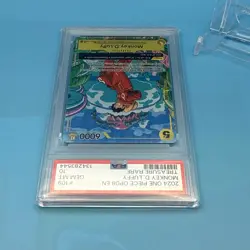 One Piece CCG Monkey D. Luffy Treasure Rare Foil OP07-109 PSA 10 (EN) - Image 4