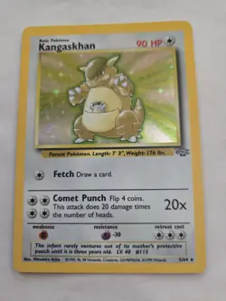 Vintage Pokemon Card - Kangaskhan Jungle 5/64 1999 Rare Holo Unlimited HP - Image 1
