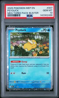 PSA 10 Psyduck Holo BLACK STAR PROMO MEP 007 GEM MINT Graded Pokemon Card - Image 1