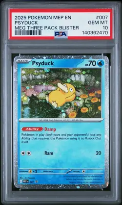 PSA 10 Sequential Psyduck MEP 007 Golduck MEP 008 Black Star Promo Pokemon Card - Image 2