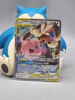 Mega Lopunny & Jigglypuff GX - 165/236 - Pokemon Cosmic Eclipse Sun Moon Card Lp - Image 1