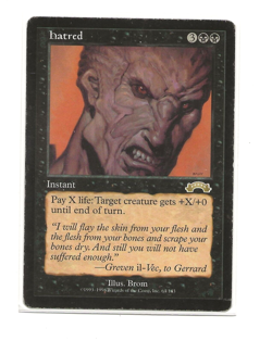 HATRED Exodus English Magic EX- / MP MTG - Image 1