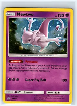 Mewtwo - SM77 Holo Promo Sun & Moon Promo Pokemon Lightly Played - Image 1
