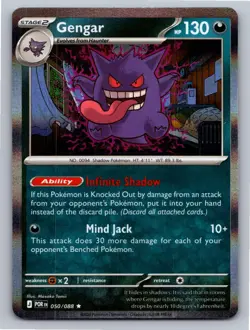 Gengar 050/088 Rare Perfect Order Pokemon Holo Near Mint - Image 1