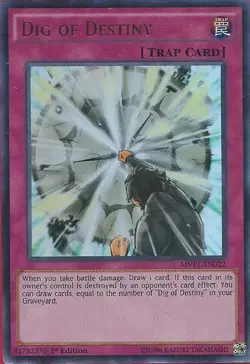 Dig of Destiny - MVP1-EN022 - Ultra Rare - 1st Edition - Lightly Played - Image 1