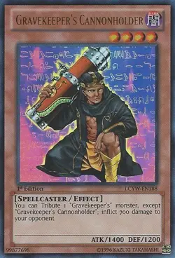 Gravekeeper's Cannonholder - LCYW-EN188 - Ultra Rare - Unlimited Edition - Damag - Image 1