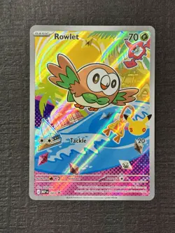 Rowlet MEP043 - First Partner Promo Pokemon Card - NM - Image 1