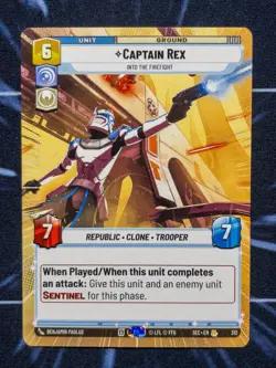 Star Wars Unlimited: Captain Rex - Into the Firefight Hyperspace SEC 312 - Image 1