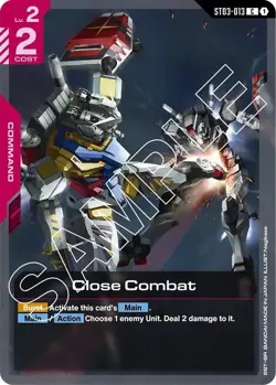 Close Combat - ST03-013 - Gundam TCG Card Game 2 - Image 1