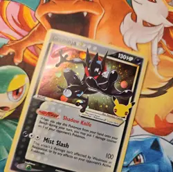 Pokemon Greninja Black Star Holo Promo Card SWSH144 25th Anniversary TCG 1 - Image 2
