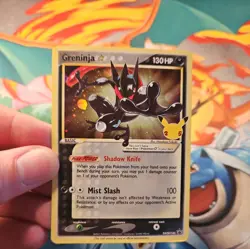 Pokemon Greninja Black Star Holo Promo Card SWSH144 25th Anniversary TCG 1 - Image 3