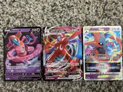 Pokemon TCG Sword & Shield Deoxys 3 Card Black Star Promo Lot MINTY - Image 1
