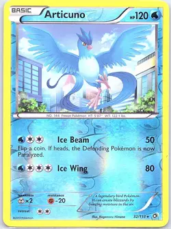 Articuno 32/113 Reverse Holo Legendary Treasures - Pokemon Card - NM - Image 1