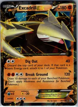 Excadrill EX 82/113 Legendary Treasures - Pokemon Card - NM - Image 1