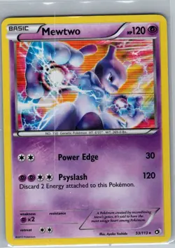 Mewtwo 53/113 Holo Legendary Treasures - Pokemon Card - LP - Image 1