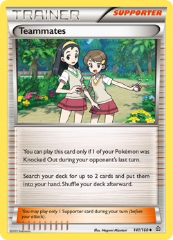 Teammates 141/160 Primal Clash Uncommon LP 2015 GLC Expanded - Image 2