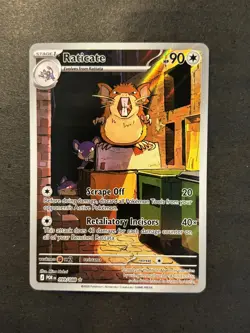 Pokemon TCG - Raticate 099/088 Illustration Rare NM - Perfect Order - Image 1