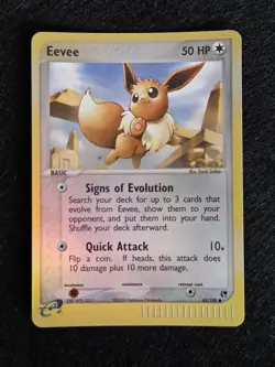 2003 Pokemon EX Sandstorm Eevee Reverse Holo #63/100 - Image 1