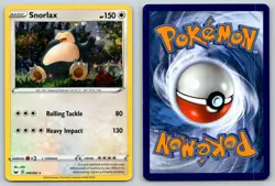 SNORLAX (COSMOS HOLO) 140/202 HOLO P BLISTER EXCLUSIVES POKEMON LP CHIBI - Image 3