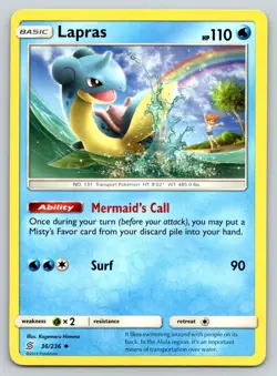 LAPRAS 36/236 UC UNIFIED MINDS POKEMON MP HIMENO - Image 1