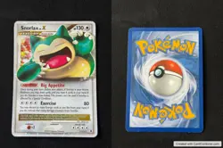 Pokemon TCG Snorlax LV.X Rising Rivals Holo Ultra Rare 111/111 130 HP - Image 3