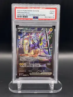 2023 PSA 9 Miraidon ex #244 Special Illustration Rare Pokemon TCG Scarlet Violet - Image 1