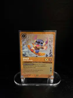 Stitch - Carefree Snowboarder 42 P3 Disney Lorcana Promo Cards Holo - Image 1