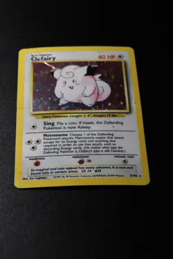 Pokemon Card - Clefairy 5/102 Base Set Rare Holo Unlimited Ungraded - Image 2