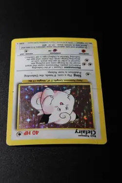 Pokemon Card - Clefairy 5/102 Base Set Rare Holo Unlimited Ungraded - Image 3