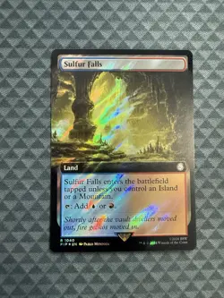MTG Sulfur Falls #1040 Surge Foil Extended Art Rare UB: Fallout (PIP) - Image 1