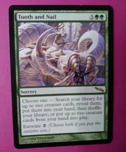Magic the Gathering MTG Mirrodin TOOTH AND NAIL LP RARE 2003 NICE! - Image 3