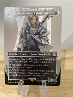 MTG Dion, Bahamut's Dominant Borderless Regular #0376 Final Fantasy Rare NM/M - Image 1
