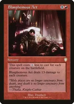 Blasphemous Act - Retro Frame BRC NM MTG - Image 1