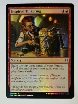 Inspired Tinkering 183/361 Uncommon Foil Baldur's Gate Magic Near Mint - Image 1