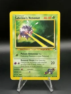 Pokemon TCG Gym Heroes Sabrina's Venonat Card 96/132 - Image 1