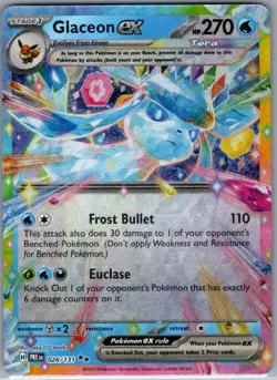 Glaceon ex 026/131 SV: Prismatic Evolutions - Pokemon Card - NM - Image 1