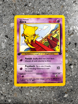 Pokemon TCG Cards 1st Edition Abra 49/82 Team Rocket NM - Image 1