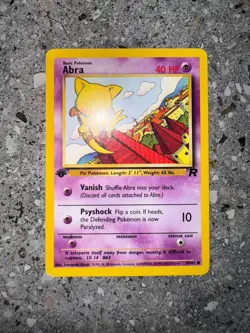 Pokemon TCG Cards 1st Edition Abra 49/82 Team Rocket NM - Image 3