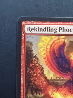 MTG - Rekindling Phoenix Rivals of Ixalan Red Mythic Creature 111/196 Near Mint - Image 2