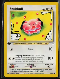 Snubbull - Neo Revelation 55/64 - pokemon - Common 1st Edition - Image 1