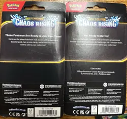 Pokemon Chaos Rising Single Pack Blister Lot Zacian and Reshiram Sealed Pack - Image 2