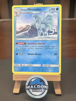 Alolan Ninetales 28/147 Burning Shadows Rare NM 2017 - Image 1