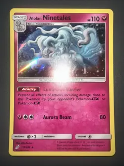 Alolan Ninetales 111/181 Holo Rare Team Up Pokemon Holo Near Mint - Image 1