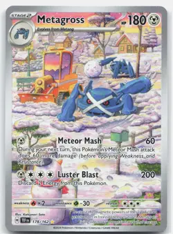 Metagross 178/162 Illustration Rare Temporal Forces Pokemon Near Mint - Image 1