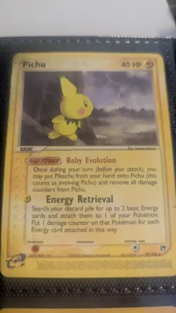 Pichu 20/100 Sandstorm regular rare basic HP 40 EN Pokemon TCG - Image 1