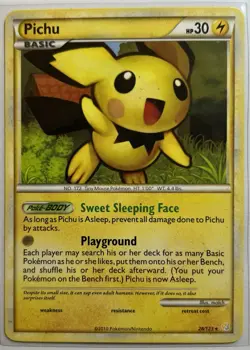 Pokemon Pichu 28/123 HearGold SoulSilver Pokemon TCG 2010 LP - Image 1