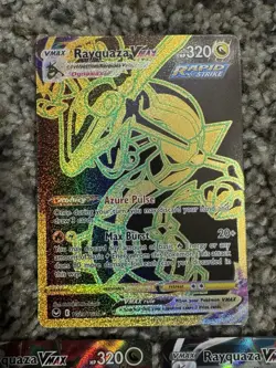 Pokemon TCG Rayquaza VMAX 3 Card Lot MINTY - Image 2