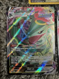 Pokemon TCG Rayquaza VMAX 3 Card Lot MINTY - Image 4