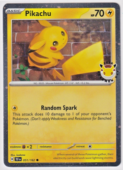 Pikachu 051/162 Pokemon Day 2026 Stamped Promo Pokemon English Cosmo Holo - Image 1
