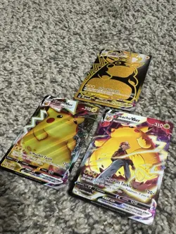 Pokemon TCG Pikachu VMAX 3 Card Lot MINTY - Image 2